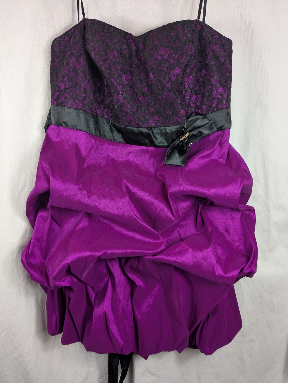 Retro Torrid Fuschia Black Lace Pinup Style Dress Size 22